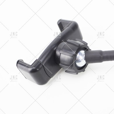 Suporte de telemóvel preto em plástico com base de rosca