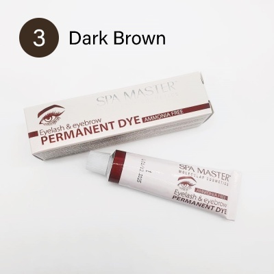 Tinta permanente para pestanas e sobrancelhas DARK BROWN