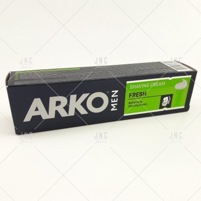 Creme de barbear ARKO MEN em embalagem preta e verde