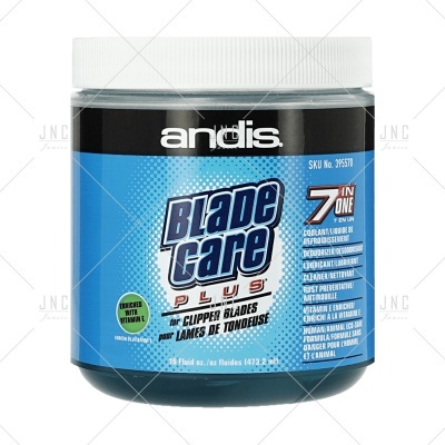 Frasco azul de cuidado para lâminas andis Blade Care Plus
