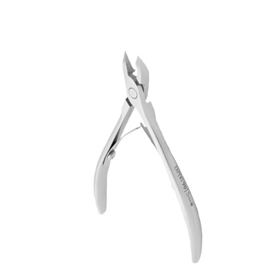 Alicate de corte diagonal metálico prateado com inscrição VIS-CHROMADO