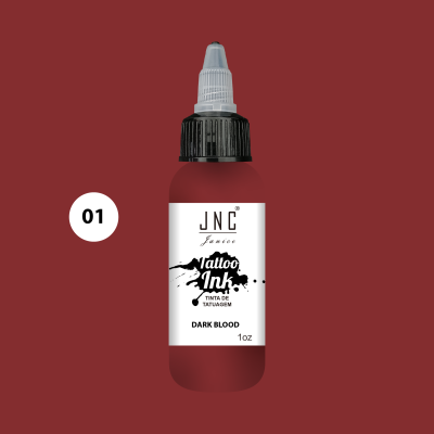 Frasco de tinta para tatuagem JNC Tattoo Ink cor DARK BLOOD