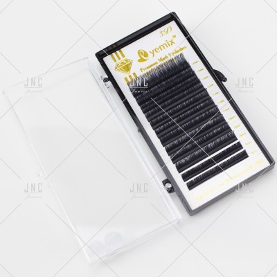 Conjunto de pestanas postiços Yenix com tampa transparente