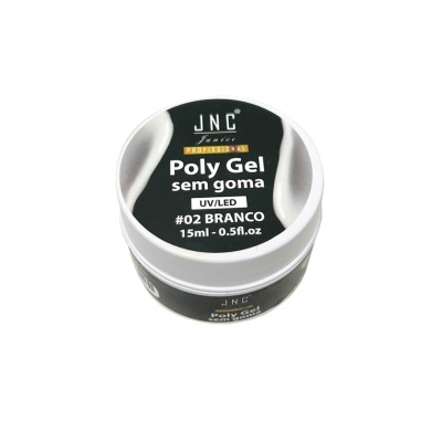 Frasco de Poly Gel sem goma JNC branco 15ml