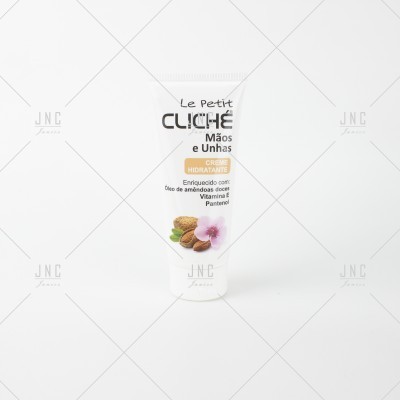 Frasco branco de creme hidratante Le Petit Cliché para mãos e unhas