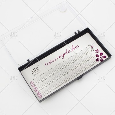 Estojo de pestanas postiças com tampa transparente e texto Fashion eyelashes