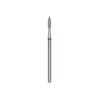 Broca de precisão metálica com ponta texturizada e anilha vermelha