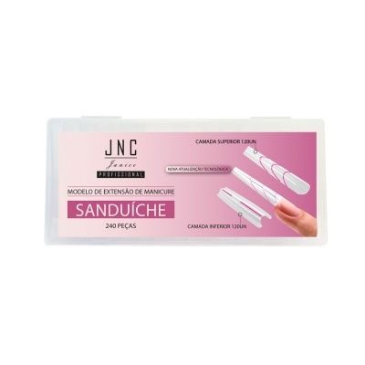 Caixa de extensões de manicure sanduíche JNC Janice Profissional