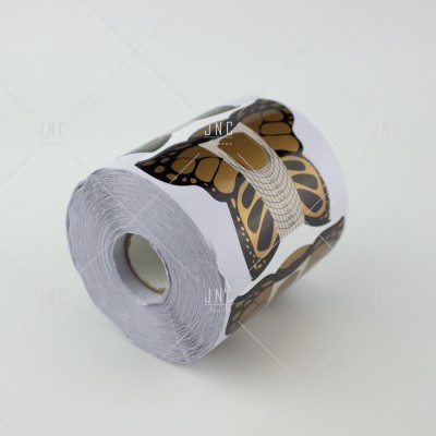 Rolo de papel com imagens de borboleta castanha e preta