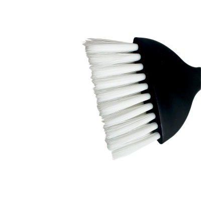 Escova limpa grelhadores com cerdas brancas e cabo preto