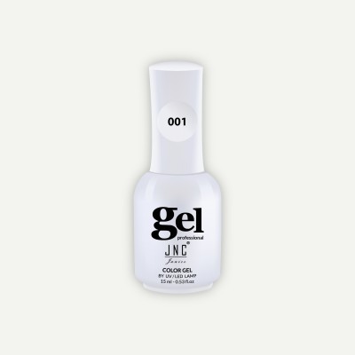 Frasco branco de verniz gel para unhas JNC Professional 001