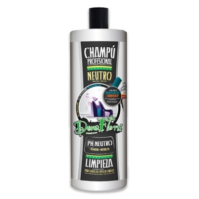 Frasco de champô profissional neutro para limpeza de couro com texto em espanhol