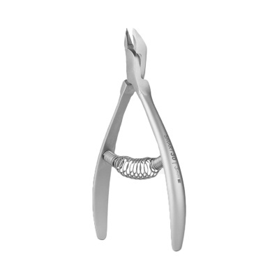 Alicate cortador de aço inoxidável prateado com molas entre as alças