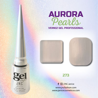 Verniz gel profissional JNC Aurora Pearls cor pérola 273