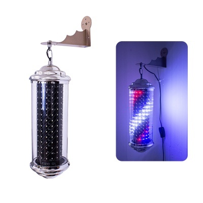 Barbeador vintage de parede com iluminação LED e suporte metálico