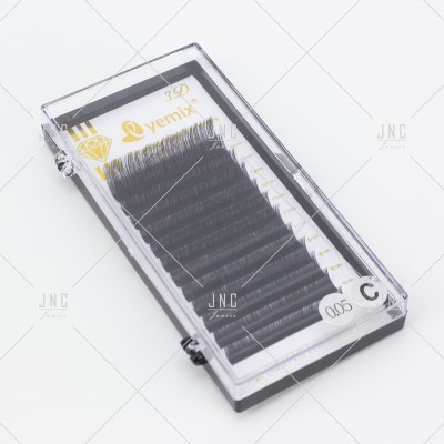 Estojo transparente com pestanas pretos yemix 3D espessura 0.05 formato C