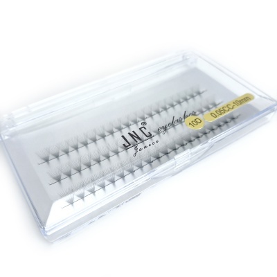 Caixa transparente com pestanas falsas individuais pretas JNC eyelashes