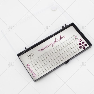 Caixa de cílios postiços com tampa transparente e decoração floral roxa