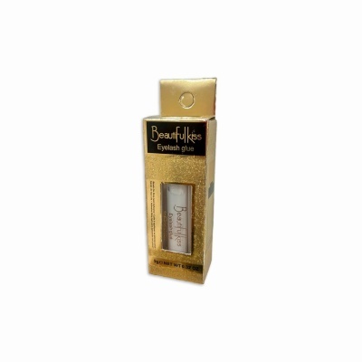 Cola para pestanas Beautifulkiss em embalagem dourada