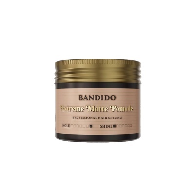 Frasco redondo de pomada para cabelo Bandido