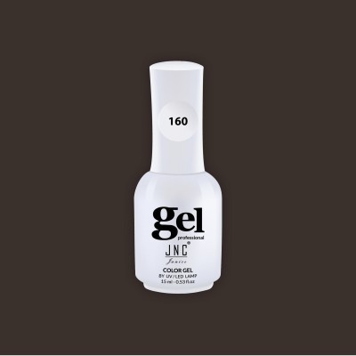 Frasco branco de verniz gel para unhas JNC com selo 160