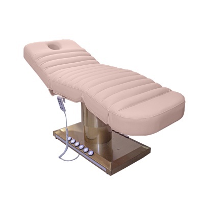 Maca de massagem elétrica rosa com base metálica e controlador remoto