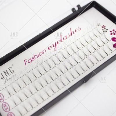 Caixa de pestanas postiças individuais com texto Fashion eyelashes