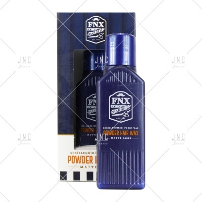 Pote de cera para cabelo FNX Professional em frasco azul com caixa