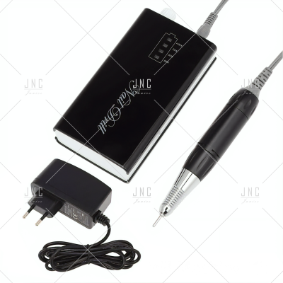 Máquina elétrica para unhas com suporte e carregador