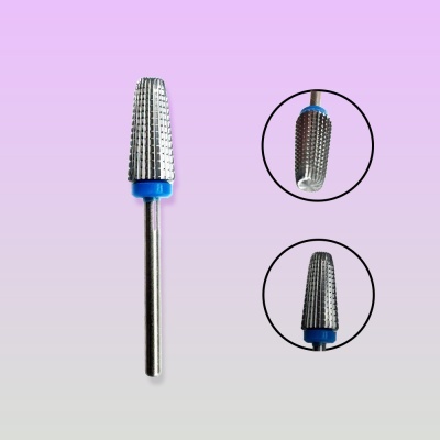 Broca de remoção metálica com cabeça texturizada e detalhe azul