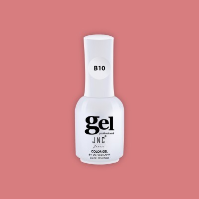 Frasco branco de verniz em gel para unhas com código B10