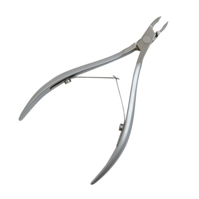 Alicate de aço inoxidável com alças curvas e mola metálica