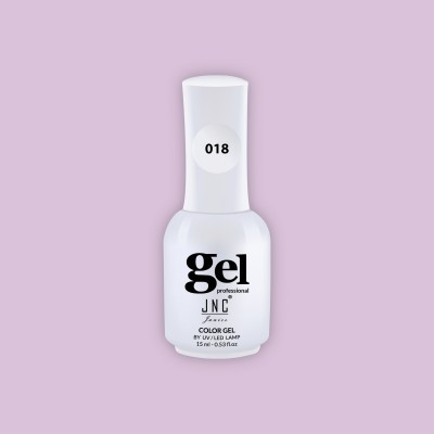 Frasco branco de gel para unhas JNC número 018