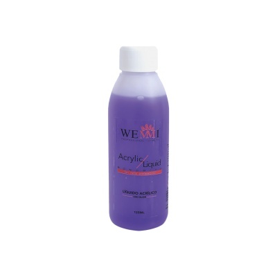 Frasco roxo de líquido acrílico WEMI com tampa branca