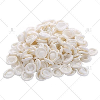 Capas protectoras brancas de látex ou borracha para dedos