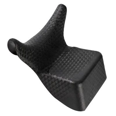 Suporte ergonómico preto com textura quadriculada