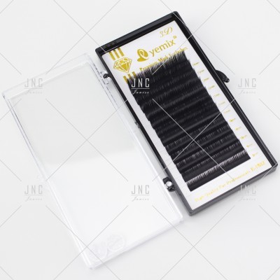 Estojo com extensões de pestanas pretas Qyenix