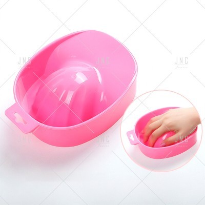 Maria de imersão para unhas rosa plástico com suporte para pendurar