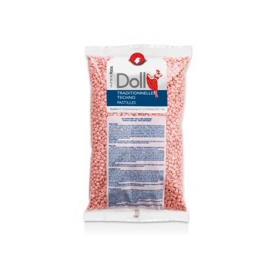 Pacote transparente de pastilhas cor-de-rosa Doll Tradicionais