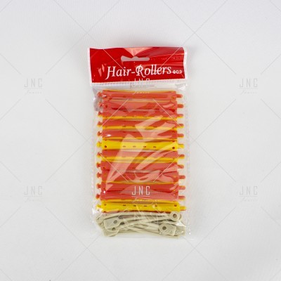 Pacote de Hair Rollers com bobes de plástico coloridos