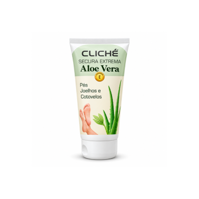 Frasco de creme CLICHÉ SECURA EXTREMA Aloe Vera para pés, joelhos e cotovelos
