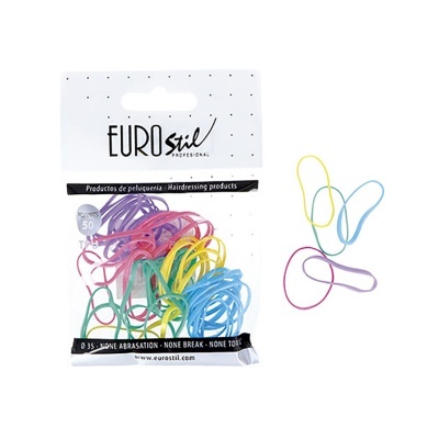 Pacote de elásticos para cabelo coloridos EUROstil Professional