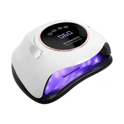 Secador de unhas LED UV branco com visor digital e luz azul