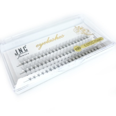 Caixa de pestanas falsas JNC com etiquetas 10D e 0.07CC+11mm
