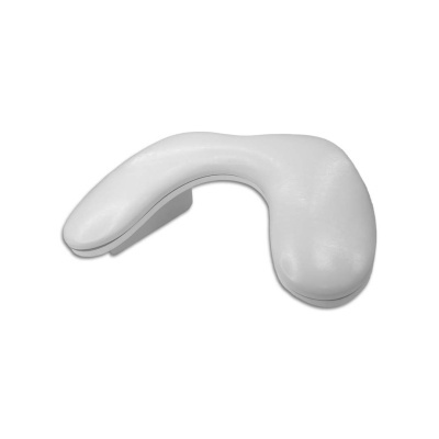 Produto branco ergonómico curvo com superfície lisa