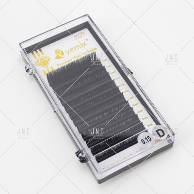 Caixa de extensões de pestanas Vemix preto 0.15 D