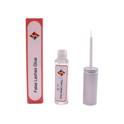 Cola para pestanas falsas com aplicador e caixa vermelha