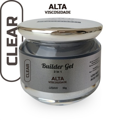 Frasco de gel unhas Builder Gel alta viscosidade 50g