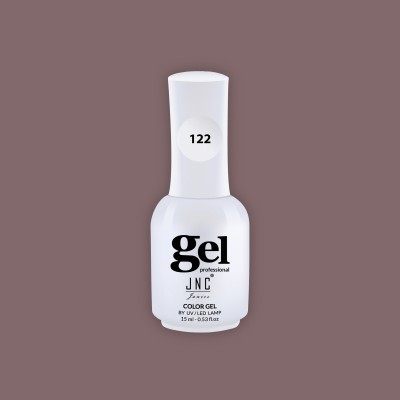 Frasco branco de esmalte gel profissional JNC com número 122