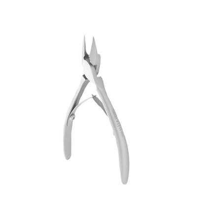 Alicates de metal branco fosco com mola de retorno